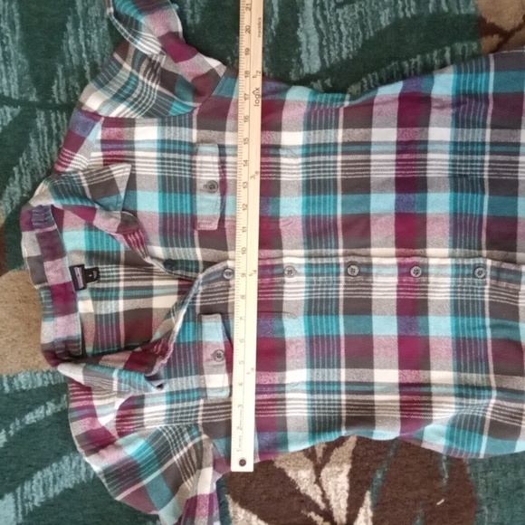 Patagonia Womans Fjord Flannel Organic Cotton Button Down Long Sleeve 2 Xs - Picture 6 of 8